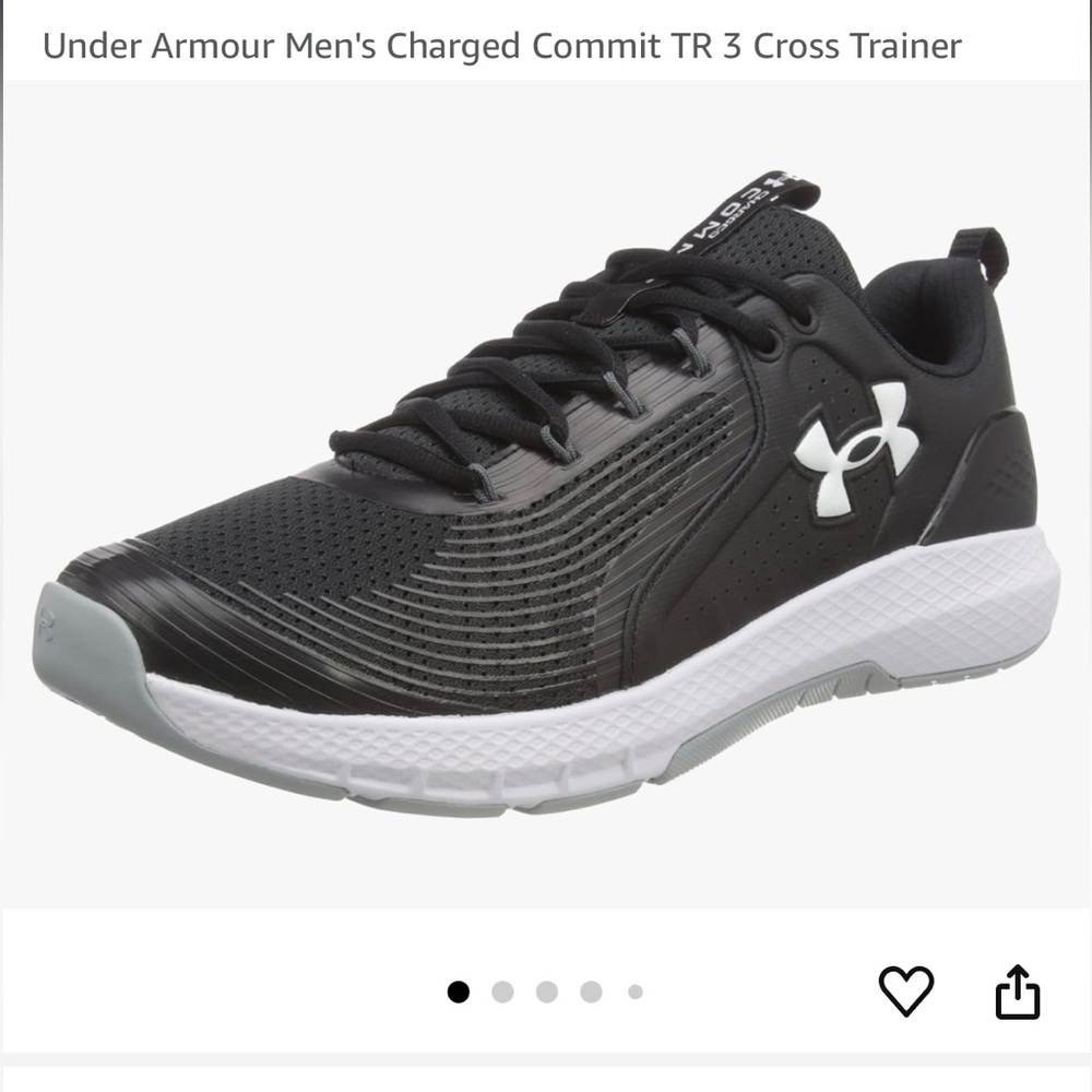Under Armour Men's Charged Commit TR 3 Cross Trainer, new men’s size 8